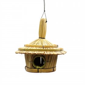 Small Round Seagrass Bird Box 17x17cm