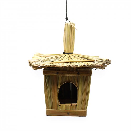 (image for) Small Square Seagrass Bird Box 18x13cm