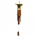 (image for) Square Seagrass Bird Box with Chimes 49x15cm