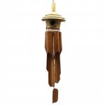 (image for) Lrg Round Seagrass Bird Box with Chimes 56x20cm