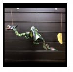 (image for) Lrg Green Coconut Dragon Mobile 50cm