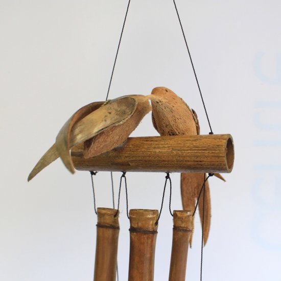 (image for) Coconut Twin Birds Windchimes