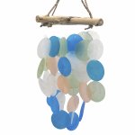 (image for) Blue & Pearl Driftwood Cross Chime