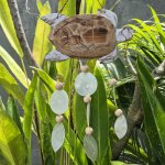 (image for) Whitewash Turtle Carving and Natural Copis Drop