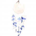 (image for) Copis & Glass Drop - Blue & White Glass