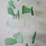 (image for) Copis & Glass Drop - Green & White Glass