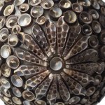 (image for) Boho Sea Shell Lamp - Chocolate Twist Square - 15cm