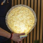 (image for) Boho Sea Shell Lamp - Cut Art Shell Large Round - 30cm