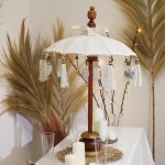 (image for) Bali Home Decor Parasol - Canvas - Natural- 40cm