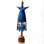 (image for) Bali Home Decor Parasol - Cotton - Turquoise- 40cm