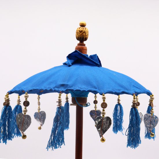 (image for) Bali Home Decor Parasol - Cotton - Blue- 40cm