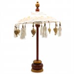 (image for) Bali Home Decor Parasol - Canvas - Gold Decor- 40cm