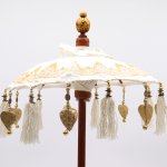 (image for) Bali Home Decor Parasol - Canvas - Gold Decor- 40cm