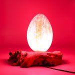 (image for) DriftGlow Lamp Crackle Fire Egg Shade - Orange