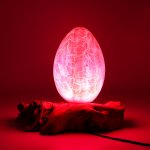 (image for) DriftGlow Lamp Crackle Fire Egg Shade - Orange