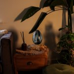 (image for) DriftGlow Lamp Crackle Lava Egg Shade - Grey