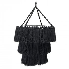 Macrame Soft Chandelier - Black Macrame Soft Chandelier - Black
