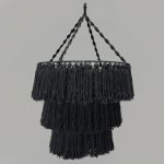 (image for) Macrame Soft Chandelier - Black