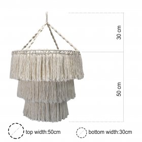 Macrame Soft Chandelier - Black Macrame Soft Chandelier - Black