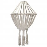 (image for) Macrame Large Drop Chandelier - Natural