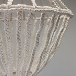 (image for) Macrame Large Drop Chandelier - Natural