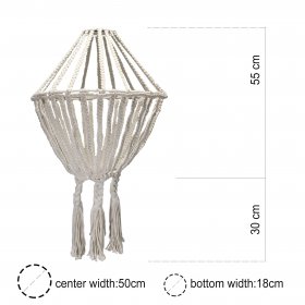 Macrame Large Drop Chandelier - Black Macrame Large Drop Chandelier - Black