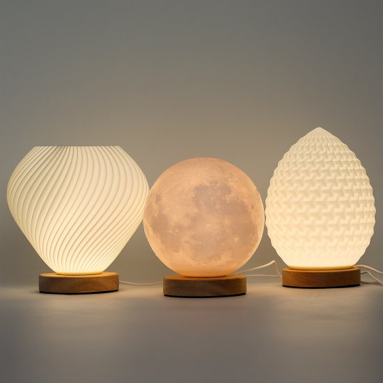 (image for) New Wave Lamp - USB - 3 settings - Moon