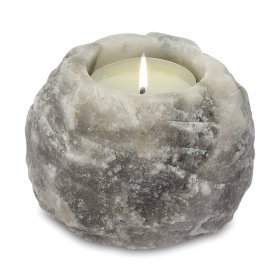 Grey Salt Candle Holder 600-800g Grey Salt Candle Holder 600-800g