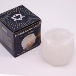 (image for) Crystal Rock Himalayan Salt Candle Holder 600-800g