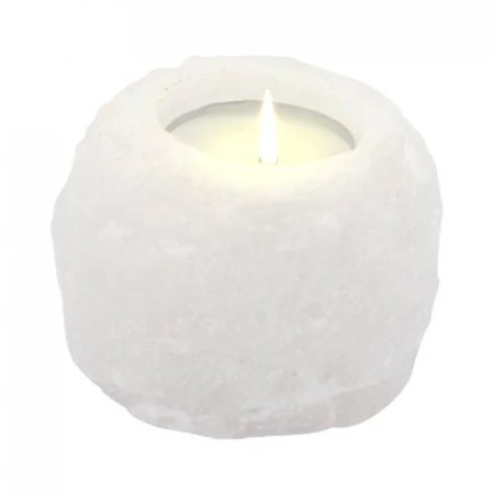 (image for) Crystal Rock Himalayan Salt Candle Holder 600-800g