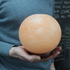 Salt Lamp Ball - Big Wooden Base Salt Lamp Ball - Big Wooden Base