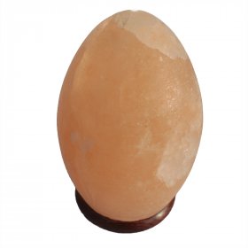 Salt Lamp Egg - Wooden Base Salt Lamp Egg - Wooden Base