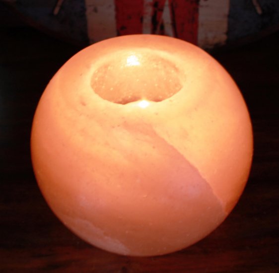 (image for) Salt Candle Holder - Round