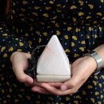 (image for) Quality USB Pyramid WHITE Salt Lamp - 9 cm (multi)