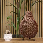 (image for) Rattan Table Lamps - Dark Brown