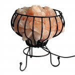 (image for) Low Salt Rock Brazier, Pink Salt Chunks, Cable & Bulb