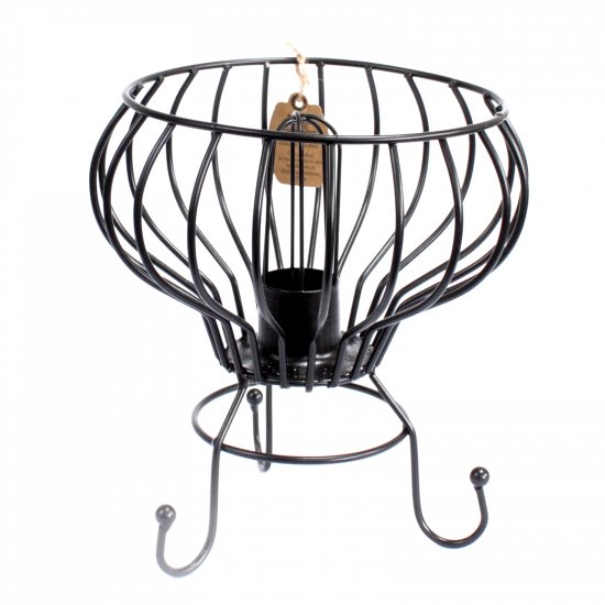 (image for) Low Industrial Iron Lamp, Cable and Bulb