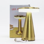 (image for) Touch Lamp - Tall Stem Copper - USB (C) - Rechargable (400 Watt)