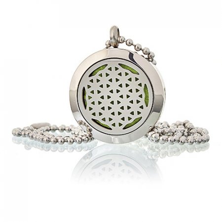 (image for) Aromatherapy Diffuser Necklace - Flower of Life 25mm