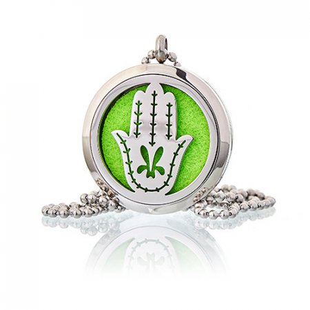 (image for) Aromatherapy Diffuser Necklace - Hand of Fatima 30mm