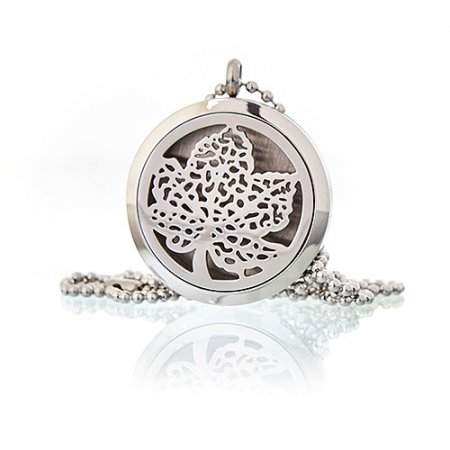 (image for) Aromatherapy Diffuser Necklace - Leaf 30mm