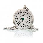 (image for) Aromatherapy Diffuser Necklace - Diamonds Heart 30mm