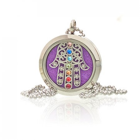(image for) Aromatherapy Jewellery Necklace - Hamsa Chakra - 30mm