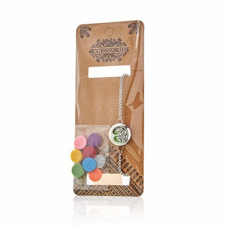 (image for) Aromatherapy Jewellery Chain Bracelet - Cat & Flowers - 20mm