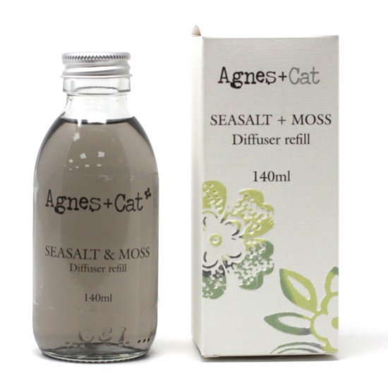 (image for) Agnes + Cat Reed Diffuser Refill - Seasalt and Moss 140ml