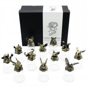 Gift Set of 12 Glasses (25ml) - Forest & Mystical Creatures
