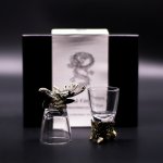(image for) Gift Set of 6 Shot Glasses (50ml) - Wild Forest Creatures - Antique Bronze
