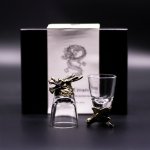 (image for) Gift Set of 6 Shot Glasses (50ml) - Mystical Creatures - Antique Bronze
