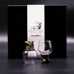 (image for) Gift Set of 6 Glasses (100ml) - Wild Forest Creatures - Antique Bronze