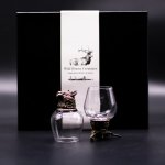 (image for) Gift Set of 6 Glasses (100ml) - Wild Forest Creatures - Antique Bronze